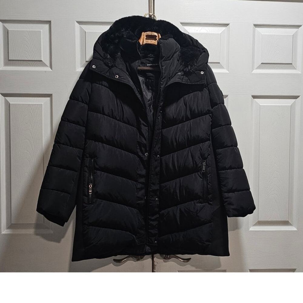 Andrew Marc Size XXL Women Puffer Coat Black